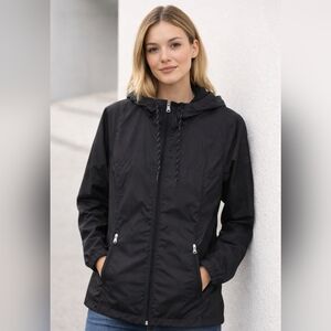 CALVIN KLEIN BLACK SPRING OR FALL COAT SIZE SMALL